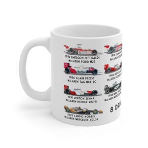 Mclaren F1 Champions Coffee Mug, Ideal Gift for 2026 Season - Updated With  2025 Champion Lando Norris - Etsy