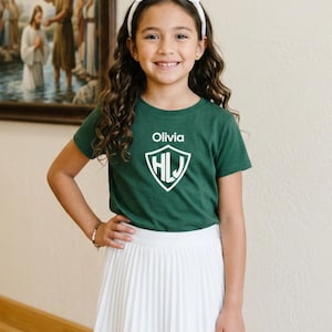 Personalized LDS Baptism Shirt 2026 Haz Lo Justo Youth Tee Custom Name Baptism Date Spanish LDS Gift Boys Girls Baptism Outfit