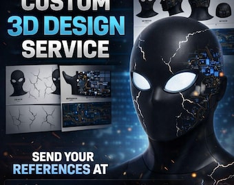 Custom 3D Model & STL File Service, 2D Image to 3D Conversion, 3D Printing Files for Props, Characters, Products, Prototypes