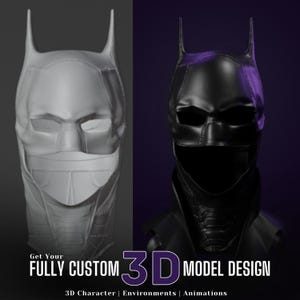 Custom 3D Model Design, STL File for 3D Printing & CNC, High Detail Characters, Props, Masks, Digital Cosplay, Personalized 3D Models