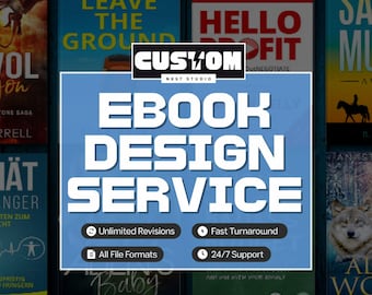 Custom Ebook Design Service Professional Ebook Cover and Interior Formatting Unlimited Revisions Fast Delivery for Authors Hire a Designer