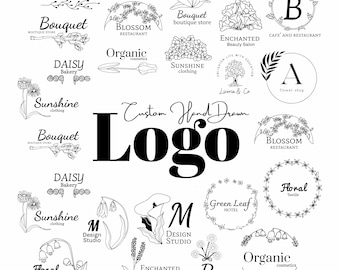 Custom Logo Design, Hand Drawn Logo Design, Custom Logo Design For Business, Fast logo Design, Business Logo Design, Logo, Photography Logo