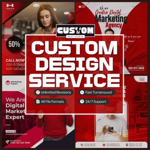 Custom Designing Service, Hire a Graphic Designer, Design your Ideas, Logo Personalization, Digital Marketing Banners, Best Service Provider