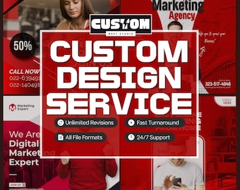 Custom Logo Design Service: Fast Turnaround, Unlimited Revisions (Digital Service Only)