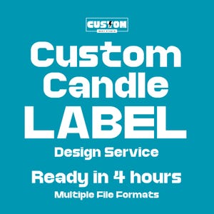 Custom couple design candle, Blank label candle, Soy candle, Create your own candle sticker, creative candle, custom text gifts, wedding gif