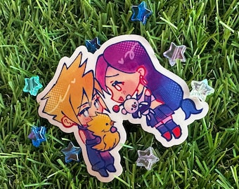 FF7 Cloud & Tifa 2.5 "Vinyl-Aufkleber