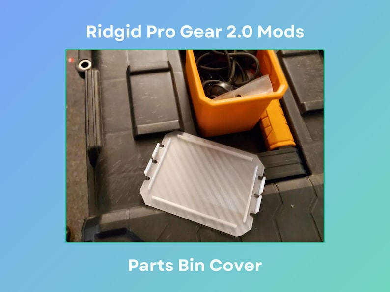 Ridgid Pro Gear 2.0 Mods | Parts Bin Cover - Etsy
