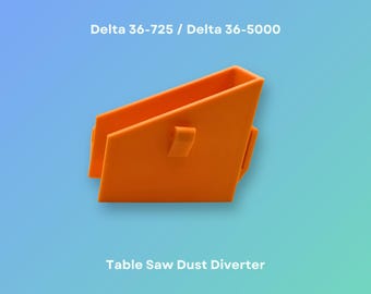 Delta 36-725 or 36-5000 Table Saw Dust Diverter | Workshop Dust Collection Upgrade
