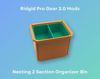 Ridgid Bin Nesting Organizer with 2 Sections | Ridgid Pro Gear 2.0 Mods