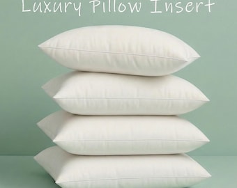 Custom Size Pillow Inserts – Soft Silicone Bead Microfiber Cushion Stuffing