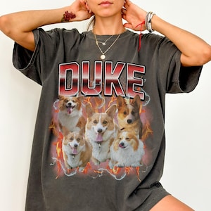 Custom Pet Shirt Comfort Colors Bootleg Rap Tee Custom Pet Tshirt Dog Shirt Cat Shirt Vintage Pet Shirt Personalized Pet Portrait T shirts