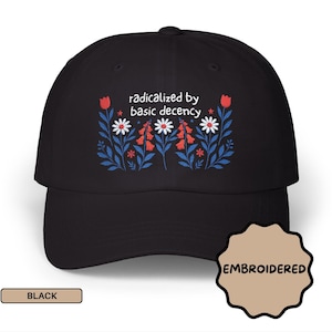 Gorra anti Trump radicalizada por la decencia básica Gorra FDT bordada sutil Gorra Foxtrot Delta Tango Mercancía anti Trump Mercancía política Gorra anti MAGA