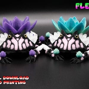 Grenouille Lotus Pacman 3D flexible, fichier .STL pour impression 3D, jolie grenouille flexible, impression sur place