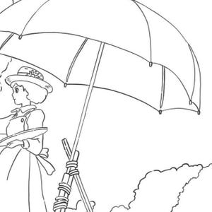 Studio Ghibli Coloring Sheets | Howl's Moving Castle, Kiki's Delivery Service, The Wind Rises image 8