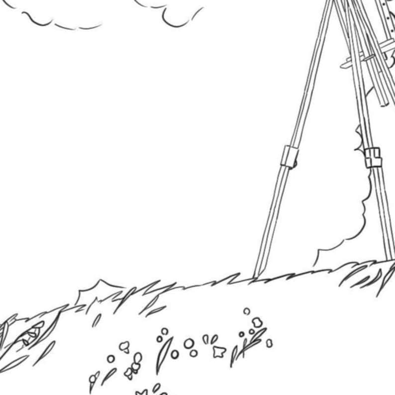 Studio Ghibli Coloring Sheets | Howl's Moving Castle, Kiki's Delivery Service, The Wind Rises image 9