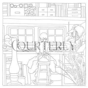 Howl&#39;s Moving Castle and Kiki&#39;s Delivery Service Coloring Sheets