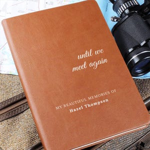 Wife memorial custom journal grief diary tribute keepsake notebook for husband to remember spouse love loss healing memory book reflection