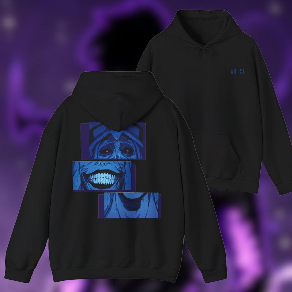 Solo Leveling Hoodie, Anime Hoodie, Jinwoo Hoodie,Anime Manga Hoodie,Korean Anime Hoodie,Unisex Anime Hoodie,Solo Leveling Inspired Hoodie, Shirttrend