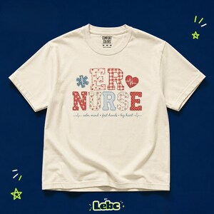 ER Nurse Patch Style Shirt, Colorful Emergency Nurse Tee, Cute Vintage Healthcare Gift, Emergency Room Nurse tee