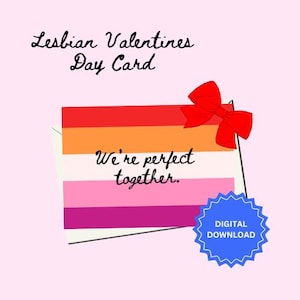 Carte de Saint-Valentin lesbienne (10 en 1)
