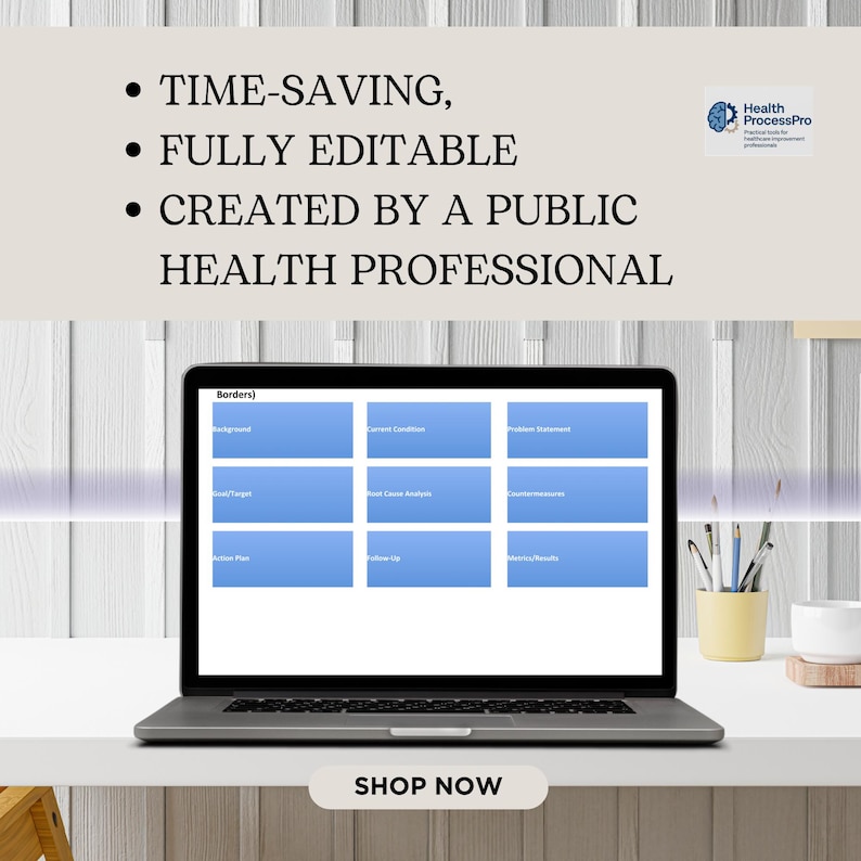 A3 Problem Solving Template for Lean Six Sigma | Editable Healthcare ...