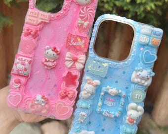 Personalisierte süße von Kawaii Charakter inspirierte Handyhülle