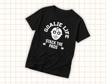 Hockey Goalie Shirt For Kids – Youth Ice Hockey Goalie T-Shirt, Gift for Young Players, Boys, Girls, Goalie Life Tee, Sports Graphic Shirt