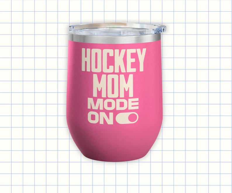 Hockey Mom Wine Tumbler - hockey mom gift