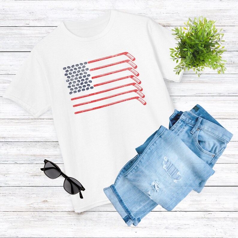 Hockey Flag TShirt in White