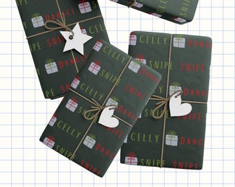 Carta da regalo natalizia Moody Hockey - Carta da regalo Celly Snipe Dangle - Carta da regalo divertente per giocatori, allenatori e appassionati di hockey