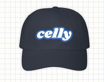 Celly Hockey Hat - Embroidered Hockey Celebration Baseball Cap -  Dad Hat for Players, Coaches, or Beer League Fans - Adjustable Cap Unisex