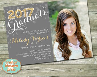graduation invitations etsy graduation announcement designs
