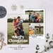 Editable Photo Christmas Card, Vintage Holiday Card, Retro Font, Collage, Personalized, Digital or Printed Options, Instant Edit & Download 
