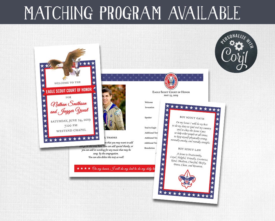 Allergisch Opstand Transistor Eagle Scout Court of Honor Invitation Custom Personalized - Etsy