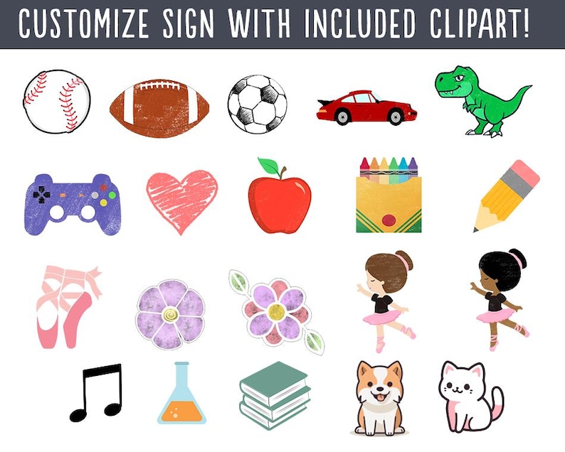 Back to School Sign, White Background, First & Last Day, Editable, Reusable, Boy, Girl, 11x14/8.5x11 Printable, Instant Edit + Download S01 image 3
