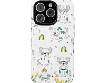 Dog Pattern MagSafe Compatible iPhone Case
