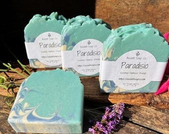 Jabón artesanal Paradisio de Ascent Soap Co.