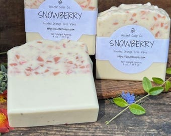 Jabón artesanal Snowberry de Ascent Soap Co.