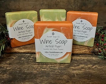 Airfield Flygirl - Jabón de vino - Jabón de vino artesanal hecho a mano