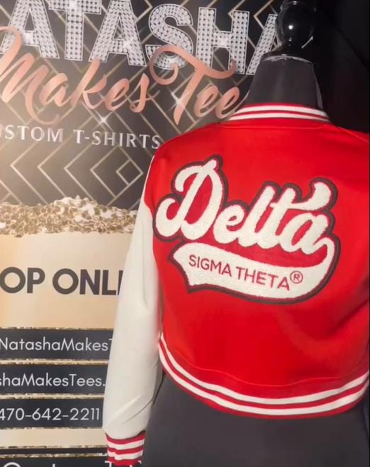Crop Jacket, Delta Sigma Theta,