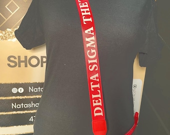 Delta Sigma Theta Crossbody Purse Strap