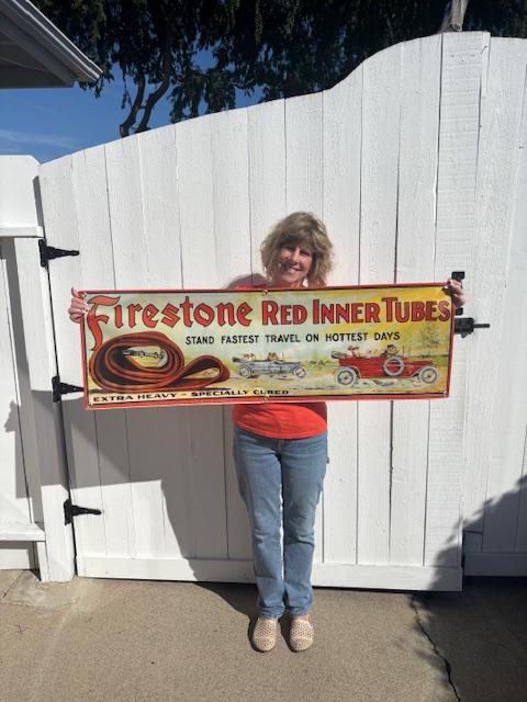 Vintage Firestone Sign - Etsy