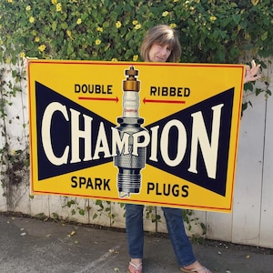 Champion Spark Plug Sign - Etsy