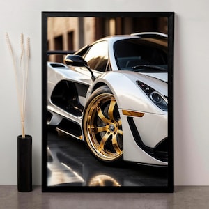Printable Pagani Poster | High-Resolution Digital Download | Luxury Car Wall Art for Home or Office | Supercar Poster | Hypercar Poster
