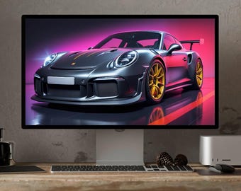 Desktop Wallpaper - Very High Quality, Porsche 911 GT3 RS, Computer Wallpaper, Digital Download, 1920x1080 JPG