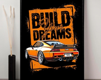 ★ Garage Art Nissan 300 ZX Automotive Gift JDM Legends Poster Garage Art