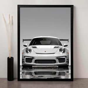 Printable Porsche 911 GT3 RS Poster | High-Quality Digital Download | Exotic Car Wall Art for Home or Office | Supercar Digital Posters