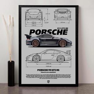 Porsche GT3 RS Digital Print | High-Res Supercar Poster | Instant Download for Garage or Office Decor