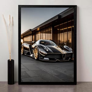 Printable Pagani Poster | High-Resolution Digital Download | Luxury Car Wall Art for Home or Office | Supercar Poster | Luxury Cars
