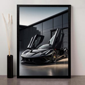Ferrari SF90 Stradale Wall Art | High-Quality Digital Download | Supercar Printable Poster for Home, Office, or Garage | Instant Download